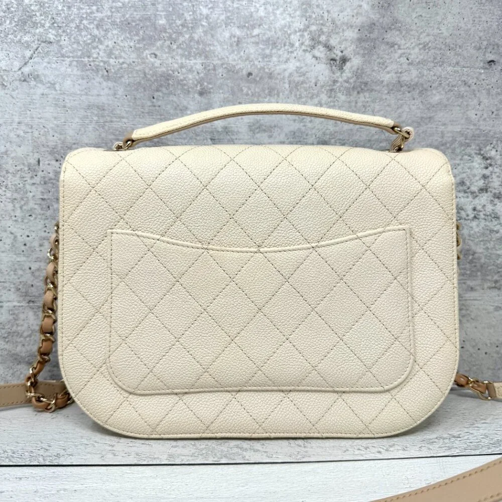 CHANEL Medium Caviar Cuba Top Handle Flap Satchel - Picture 2 of 16